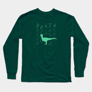 Delta the Raptor Silhouette Long Sleeve T-Shirt